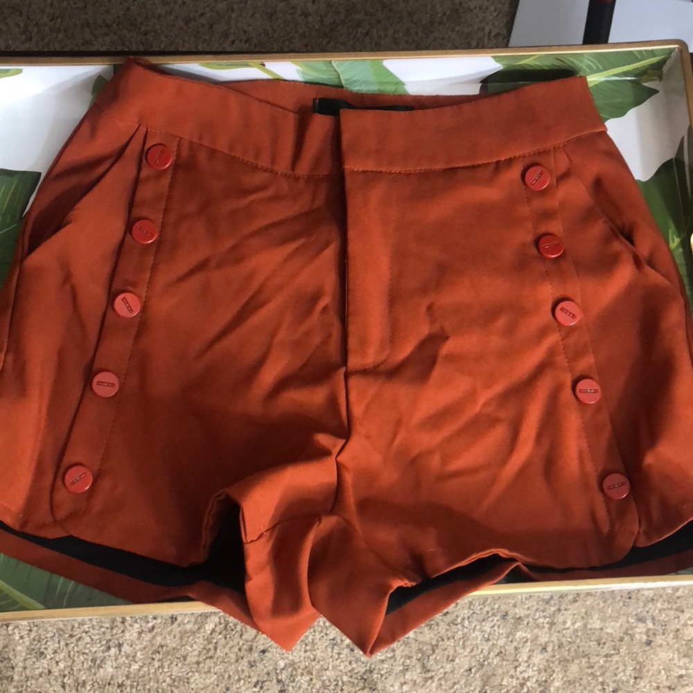 Stylish burnt orange shorts